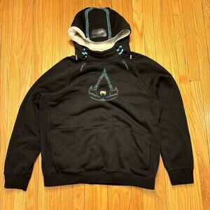 Venum Assassin's Creed Pullover Hoodie Black 3XL Black Teal Sweatshirt Flaws